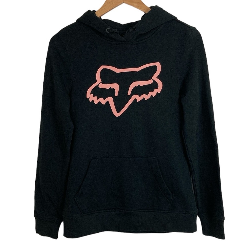 FOX Head Black Hoodie Sweatshirt With Graphic